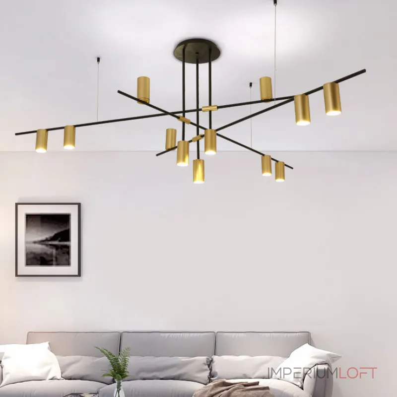 Люстра на штанге CASA N L9 Black