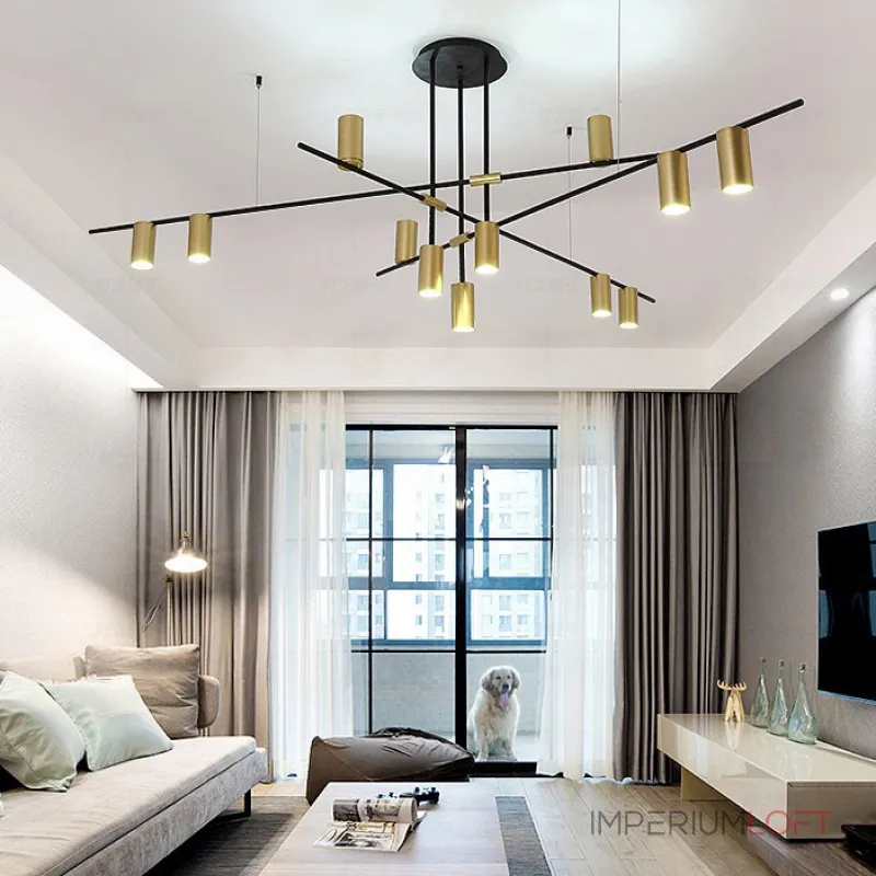 Люстра на штанге CASA N L9 Black