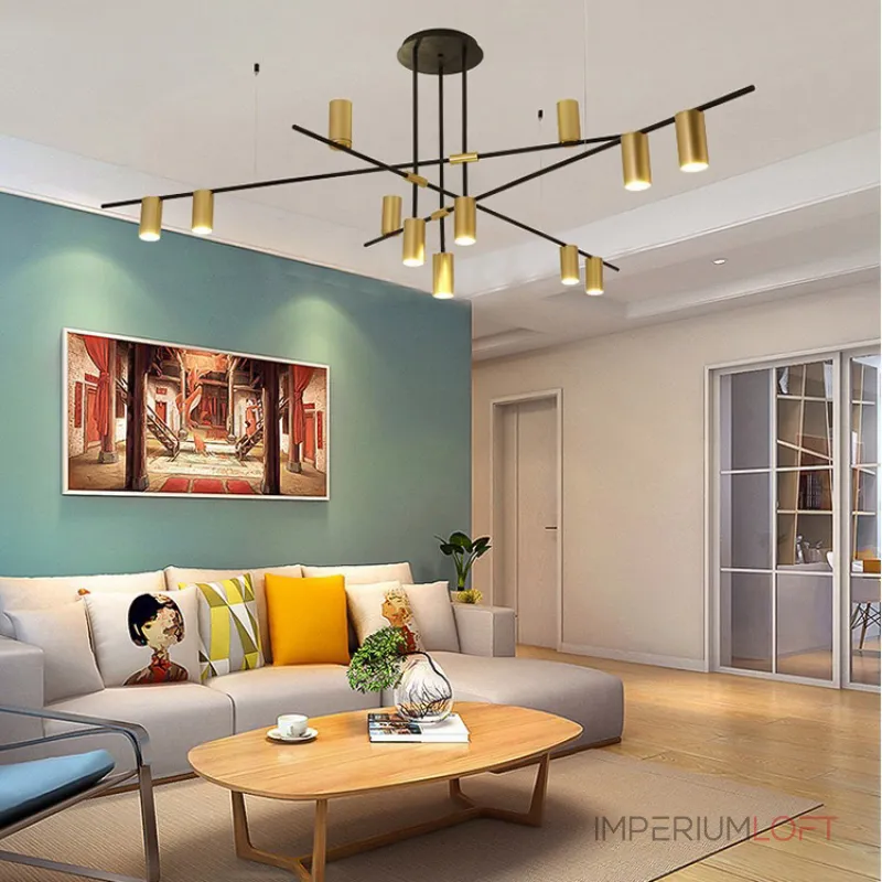 Люстра на штанге CASA N L9 Black