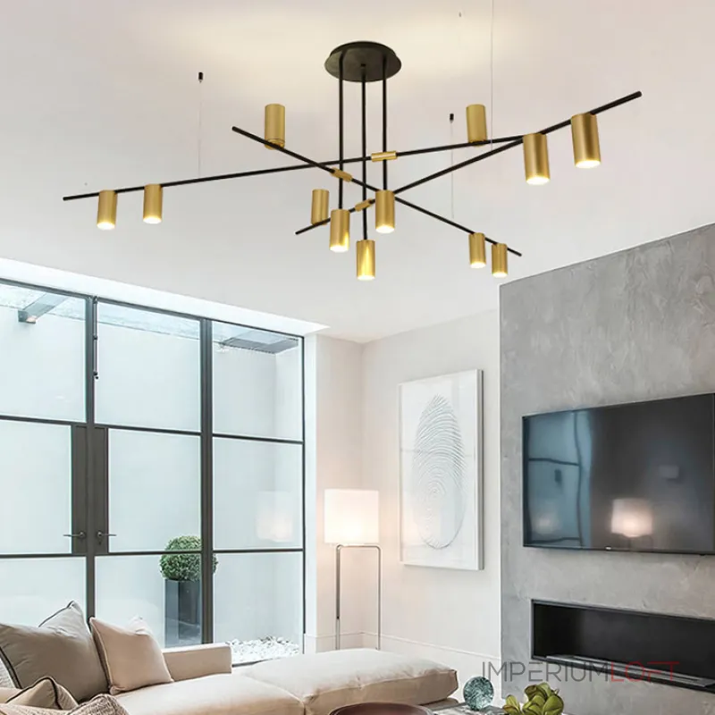 Люстра на штанге CASA N L9 Black