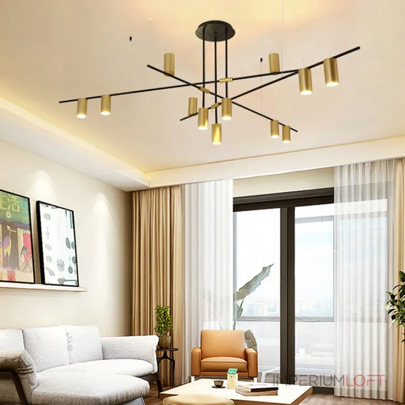 Люстра на штанге CASA N L9 Black