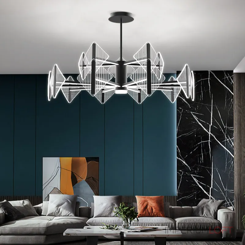 Люстра на штанге KEEN L12 Brass