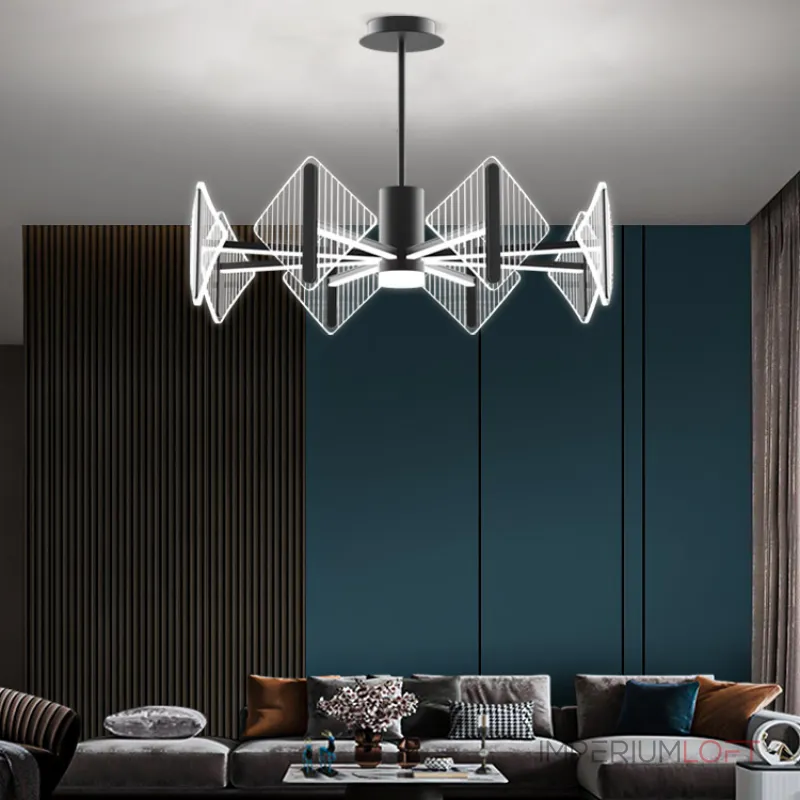 Люстра на штанге KEEN L12 Brass