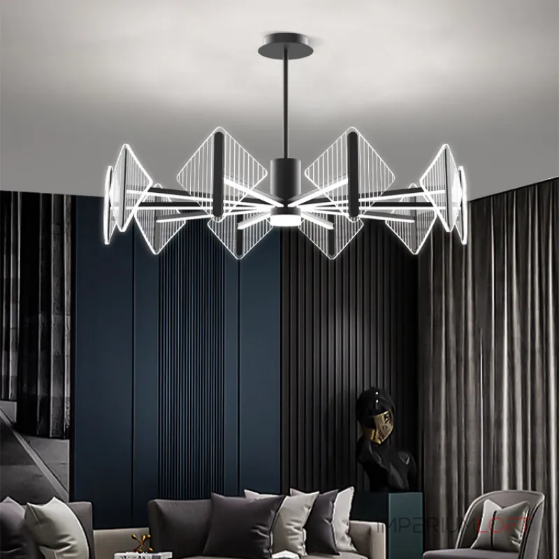 Люстра на штанге KEEN L12 Brass