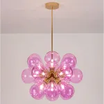 Люстра на штанге GRAPE MILK Blue