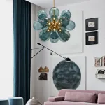 Люстра на штанге GRAPE MILK Blue