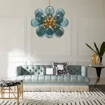 Люстра на штанге GRAPE MILK Blue