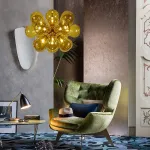 Люстра на штанге GRAPE MILK Blue