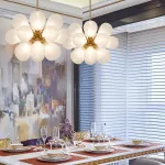 Люстра на штанге GRAPE MILK Blue