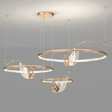 Подвесная люстра BIRDIE LUX 3R Rose Gold