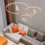 Подвесная люстра BIRDIE LUX 3R Rose Gold