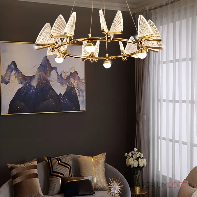 Подвесная люстра AMELIS LUX D83 Transparent 4000К