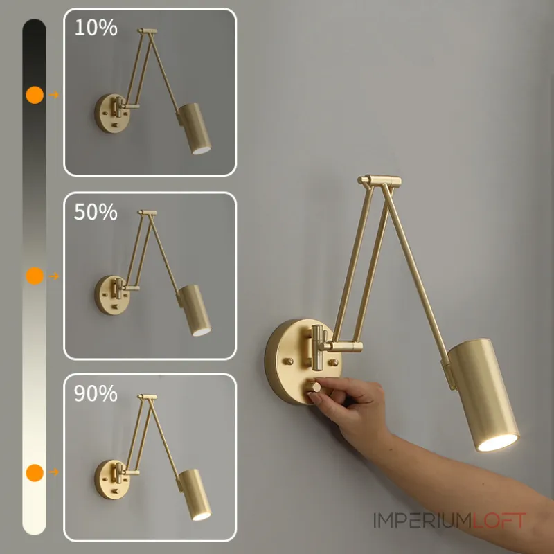 Настенный светильник FREDLY B Brass от ImperiumLoft Настенный светильник FREDLY B Brass от ImperiumLoft