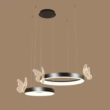 Подвесная люстра BABETTA D С D60+80 Black Подвесная люстра BABETTA D С D60+80 Black