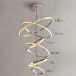 Подвесная люстра CAROLIN D50+80+60+100+60