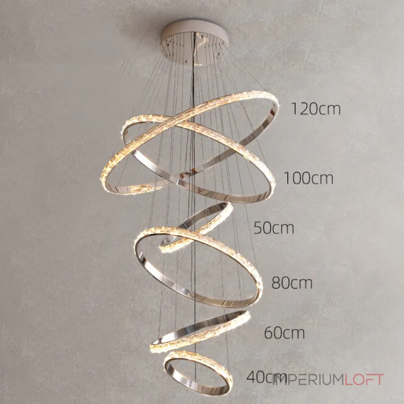 Подвесная люстра CAROLIN D50+80+60+100+60