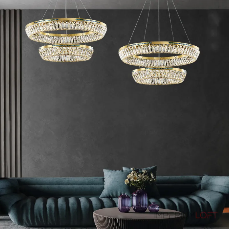 Подвесная люстра GERTRUDA LUX D60+80 Подвесная люстра GERTRUDA LUX D60+80