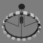 Люстра на штанге DANIA D80