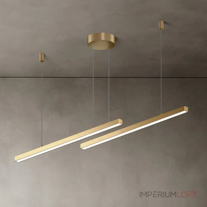 Подвесной светильник HELKEN DUO L115+155 Brass Подвесной светильник HELKEN DUO L115+155 Brass