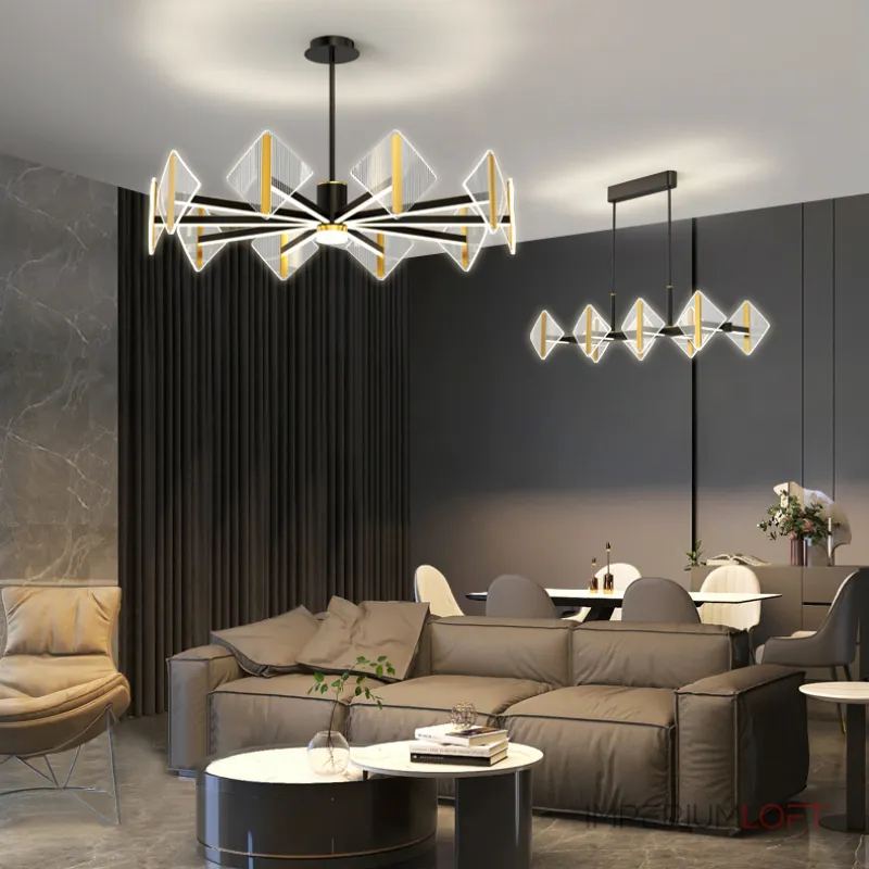 Потолочный светильник KEEN LONG L100 Brass от ImperiumLoft