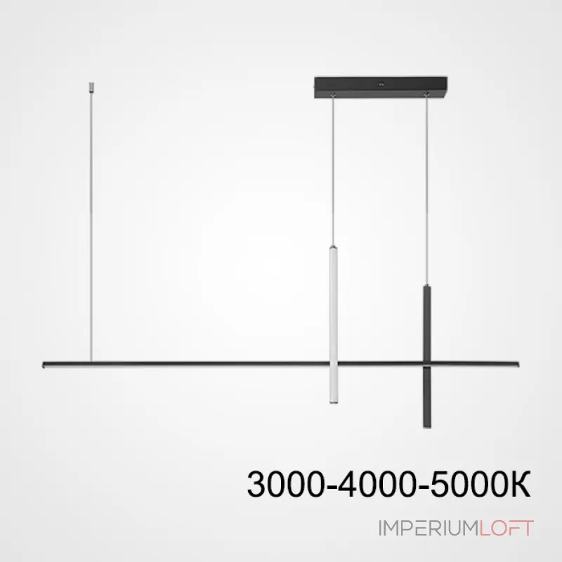 Подвесной светильник SQUIRREL L100 Black Трехцветный свет Подвесной светильник SQUIRREL L100 Black Трехцветный свет