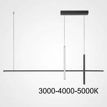 Подвесной светильник SQUIRREL L150 Black Трехцветный свет