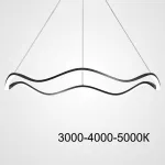 Подвесной светильник DOLORES L80 Black Трехцветный свет