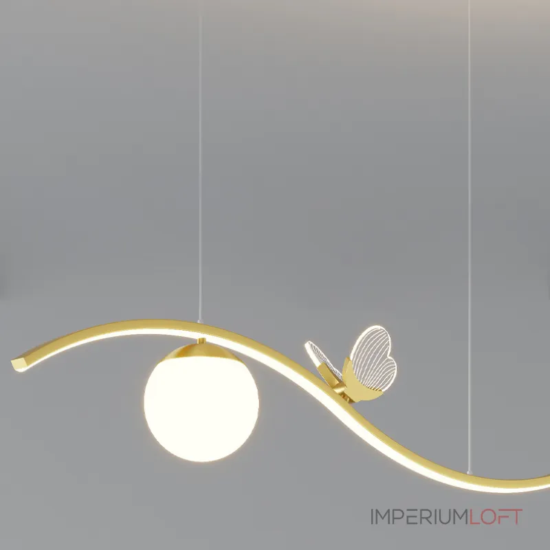 Подвесной светильник BABETTA WAVE Black Трехцветный свет от ImperiumLoft