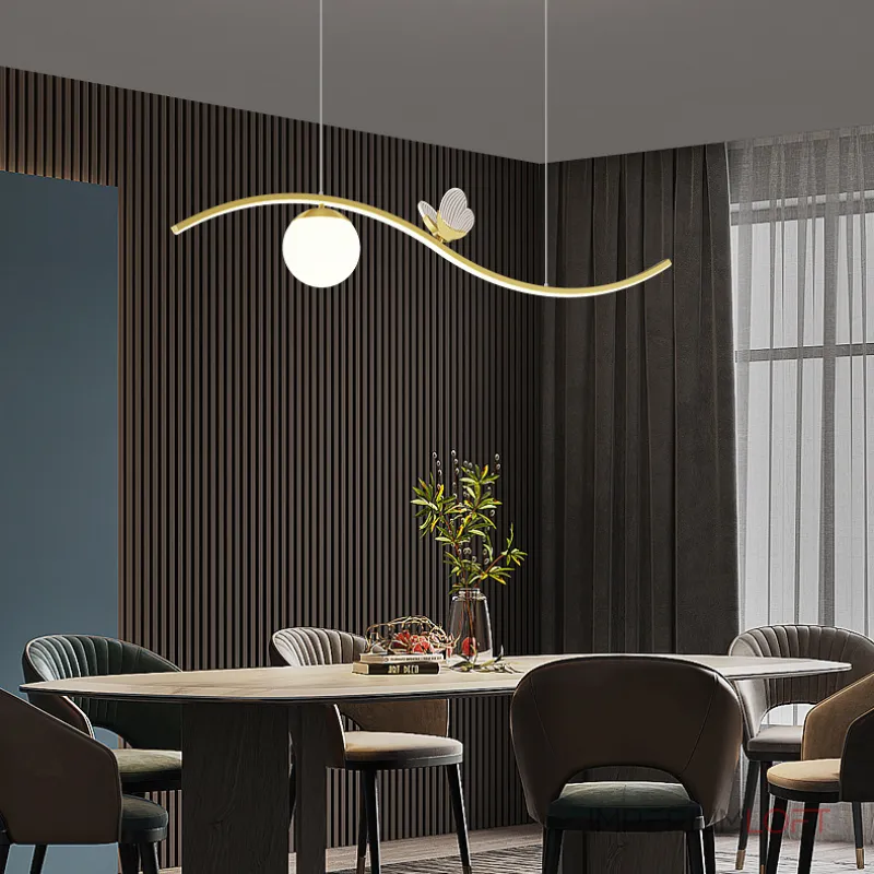 Подвесной светильник BABETTA WAVE Black Трехцветный свет от ImperiumLoft