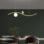 Подвесной светильник BABETTA WAVE Black Трехцветный свет от ImperiumLoft