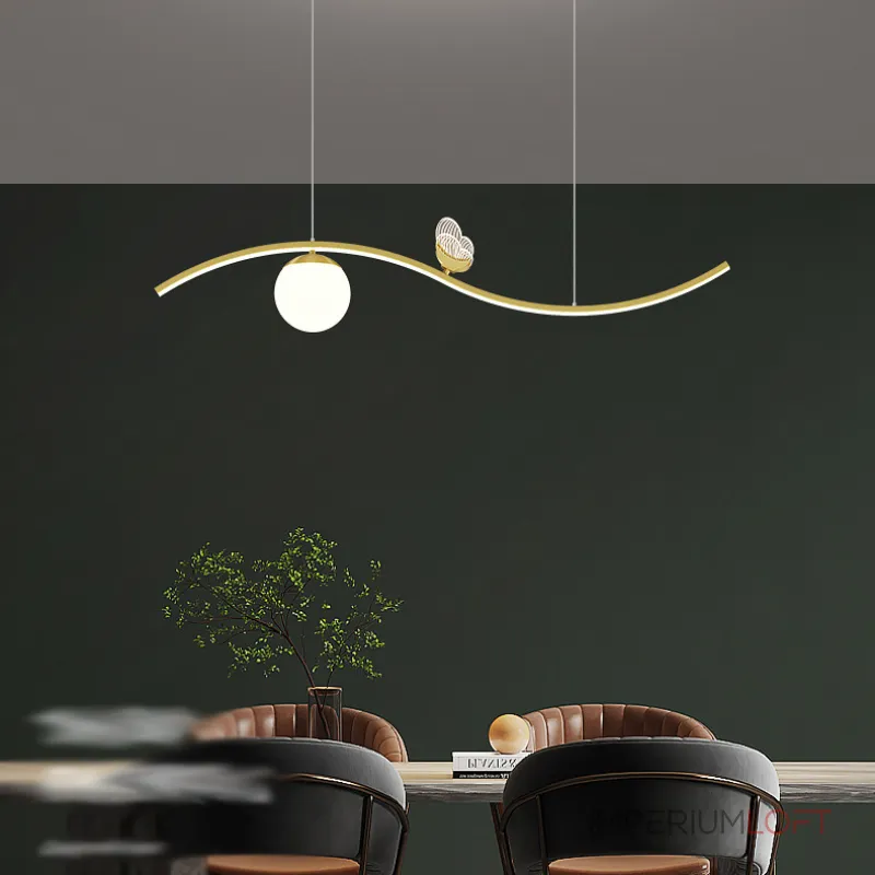 Подвесной светильник BABETTA WAVE Black Трехцветный свет от ImperiumLoft