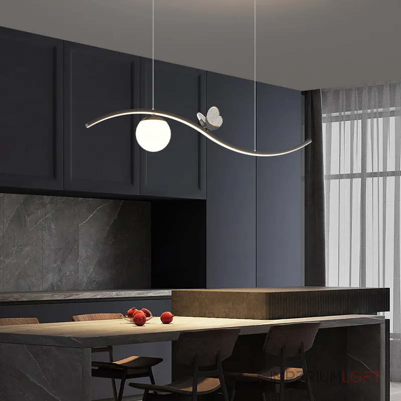 Подвесной светильник BABETTA WAVE Black Трехцветный свет от ImperiumLoft