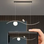 Подвесной светильник BABETTA WAVE Black Трехцветный свет от ImperiumLoft