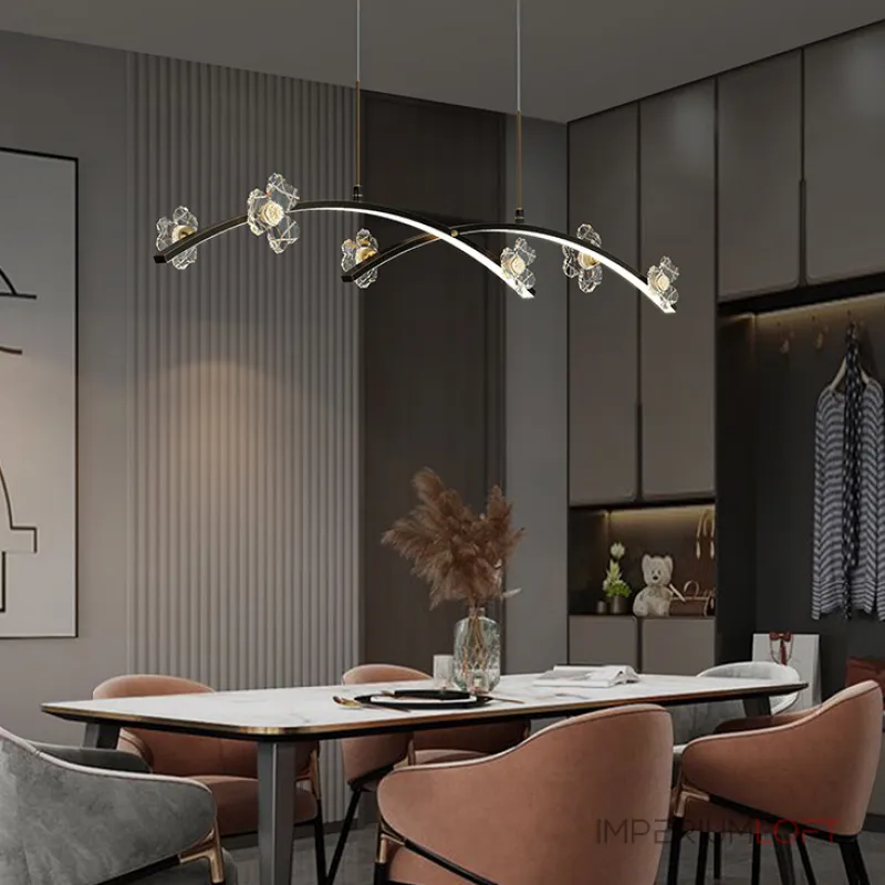 Подвесной светильник CAMILIA ARC L100 Black от ImperiumLoft