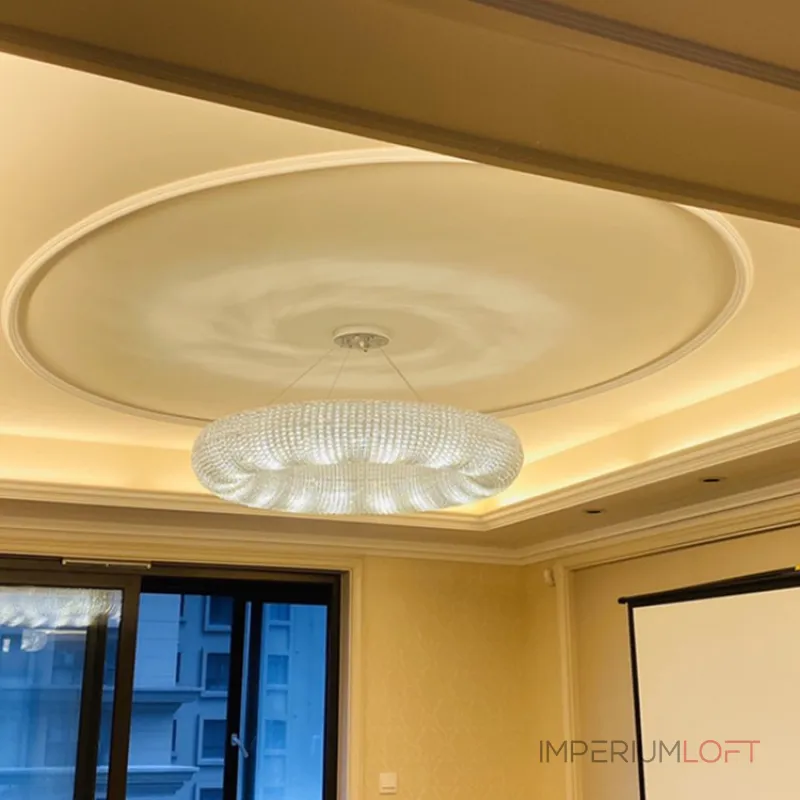 Подвесной светильник Crystal Halo D150 Gold от ImperiumLoft