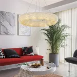 Подвесной светильник Crystal Halo D150 Gold от ImperiumLoft