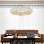 Подвесной светильник Crystal Halo D150 Gold от ImperiumLoft