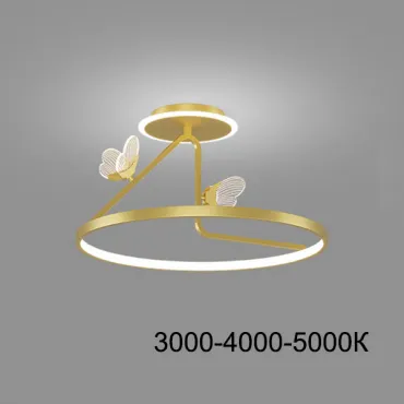 Потолочная люстра BABETTA CH E D40 Brass Трех Потолочная люстра BABETTA CH E D40 Brass Трех