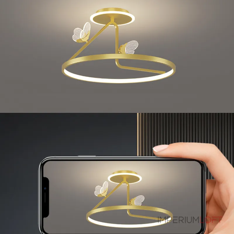 Потолочная люстра BABETTA CH E D50 Brass 4000К