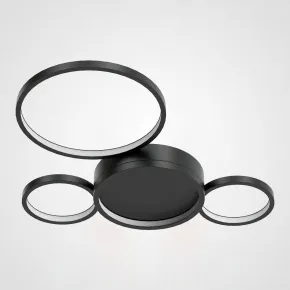 Потолочный светильник TWINE 4 rings Black