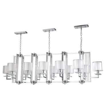 Подвесная люстра Crystal Lux NICOLAS SP12 L1600 NICKEL/WHITE Подвесная люстра Crystal Lux NICOLAS SP12 L1600 NICKEL/WHITE
