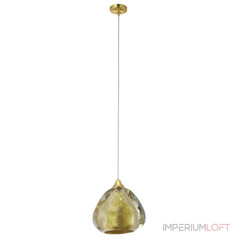 Подвесной светильник Crystal L ux VERANO SP1 GOLD Подвесной светильник Crystal L ux VERANO SP1 GOLD