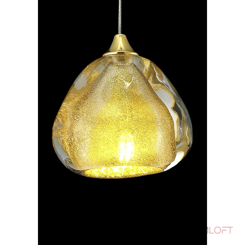 Подвесной светильник Crystal L ux VERANO SP1 GOLD Подвесной светильник Crystal L ux VERANO SP1 GOLD