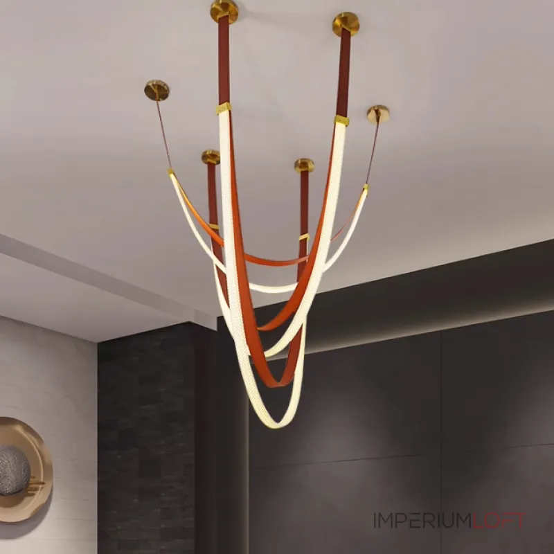 Серия инсталляций из светильников в виде комбинации ремней из кожи и гибкого силикона в текстильной оплетке с LED подсветкой OBERT M 3000-4000-6000К от ImperiumLoft Серия инсталляций из светильников в виде комбинации ремней из кожи и гибкого силикона в текстильной оплетке с LED подсветкой OBERT M 3000-4000-6000К от ImperiumLoft