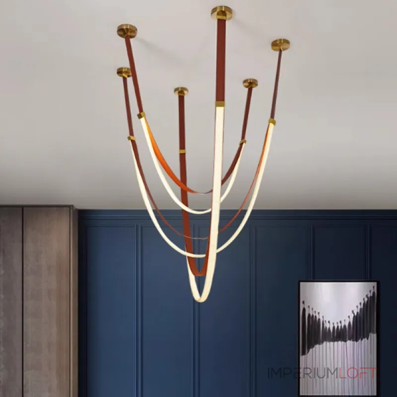 Серия инсталляций из светильников в виде комбинации ремней из кожи и гибкого силикона в текстильной оплетке с LED подсветкой OBERT M 3000-4000-6000К от ImperiumLoft Серия инсталляций из светильников в виде комбинации ремней из кожи и гибкого силикона в текстильной оплетке с LED подсветкой OBERT M 3000-4000-6000К от ImperiumLoft