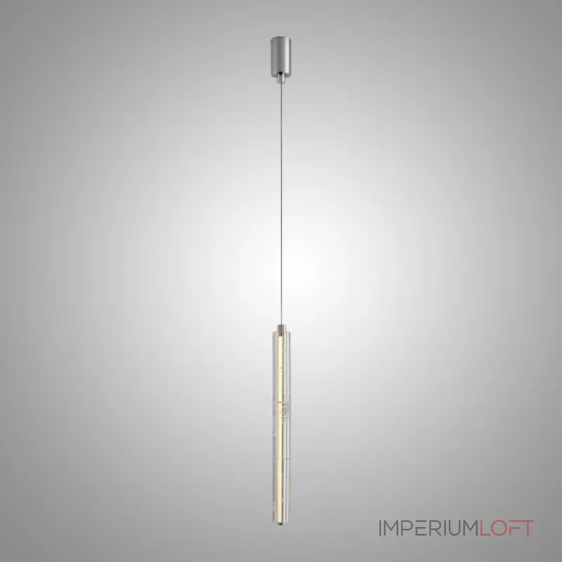 Серия подвесных светодиодных светильников с цилиндрическими плафонами из хрустального стекла с узором WILNER H64 от ImperiumLoft Серия подвесных светодиодных светильников с цилиндрическими плафонами из хрустального стекла с узором WILNER H64 от ImperiumLoft