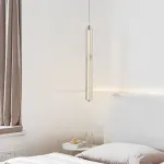 Серия подвесных светодиодных светильников с цилиндрическими плафонами из хрустального стекла с узором WILNER H64 от ImperiumLoft