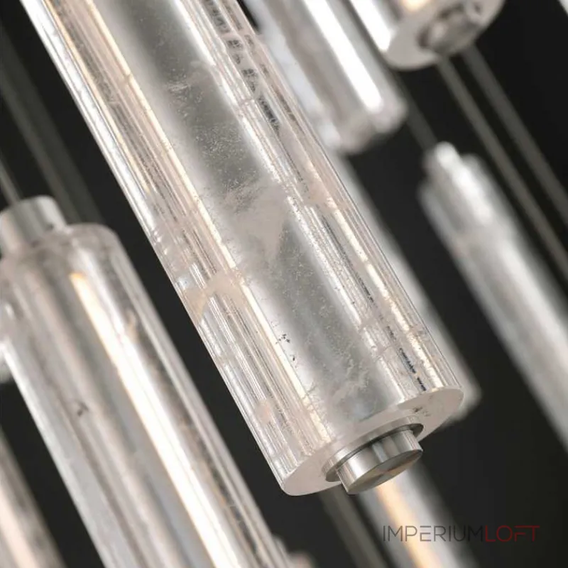 Серия подвесных светодиодных светильников с цилиндрическими плафонами из хрустального стекла с узором WILNER H84 от ImperiumLoft Серия подвесных светодиодных светильников с цилиндрическими плафонами из хрустального стекла с узором WILNER H84 от ImperiumLoft