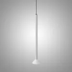 Серия подвесных светодиодных светильников с коническим плафоном на рифленом цилиндрическом основании RANDOR H99 White от ImperiumLoft