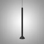 Серия подвесных светодиодных светильников с коническим плафоном на рифленом цилиндрическом основании RANDOR H99 Black от ImperiumLoft